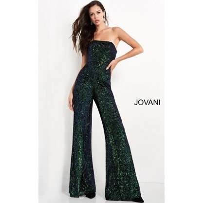 Jovani Prom Formal Strapless Jumpsuit 04823