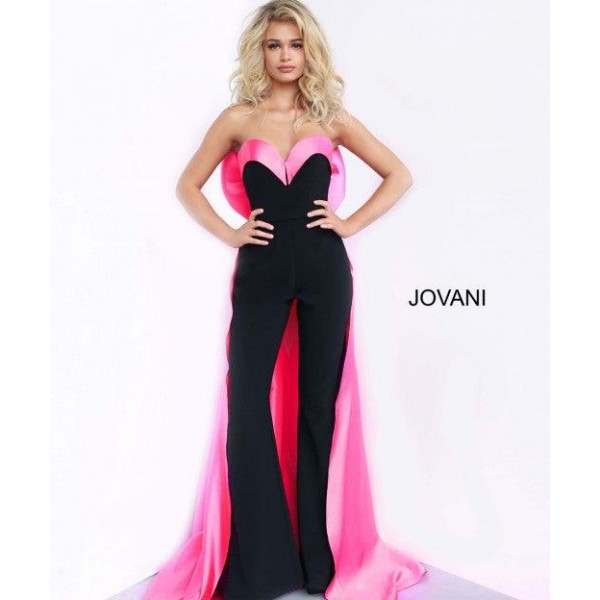 Jovani Prom Long Strapless Formal Jumpsuit 8008