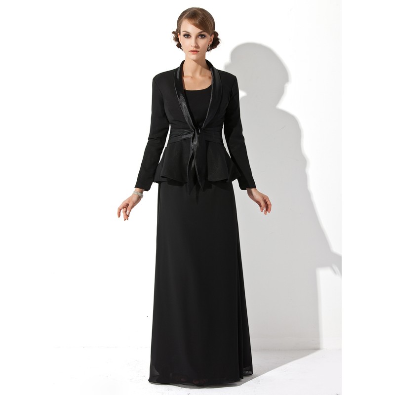 Long Sleeve Chiffon Charmeuse Special Occasion Wrap