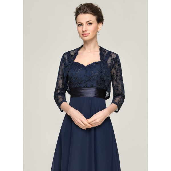 3/4-Length Sleeve Lace Special Occasion Wrap