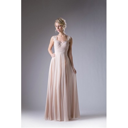 Chiffon Empire Waist Dress by Cinderella Divine -CJ249