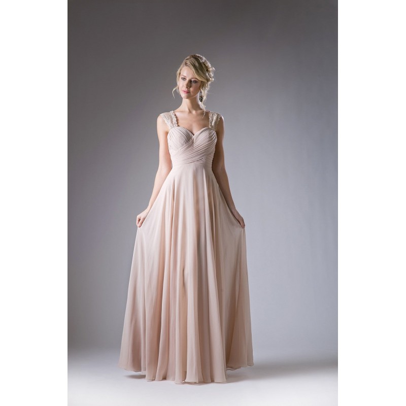 Chiffon Empire Waist Dress by Cinderella Divine -CJ249