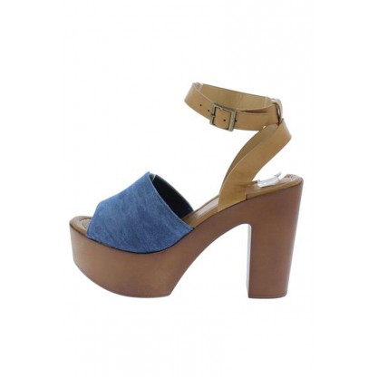 Woodland12 Blue Denim Women's Heel