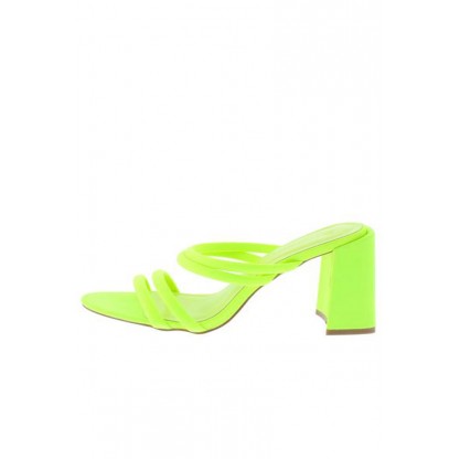 Janet01 Neon Yellow Women's Heel
