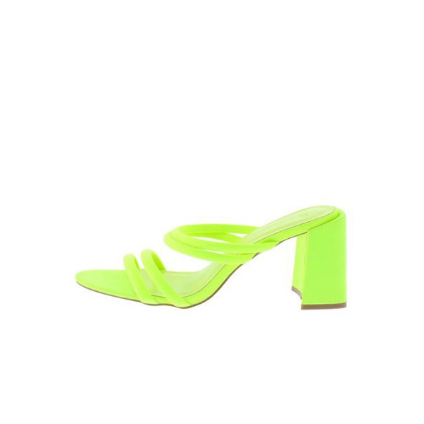 Janet01 Neon Yellow Women's Heel