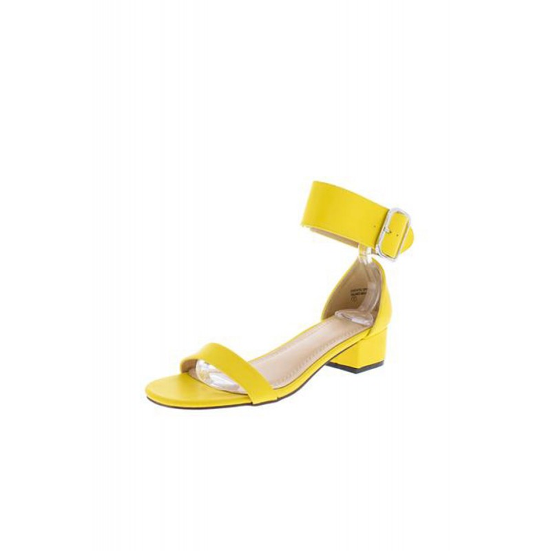 Tiffany090 Yellow Pu Women's Heel