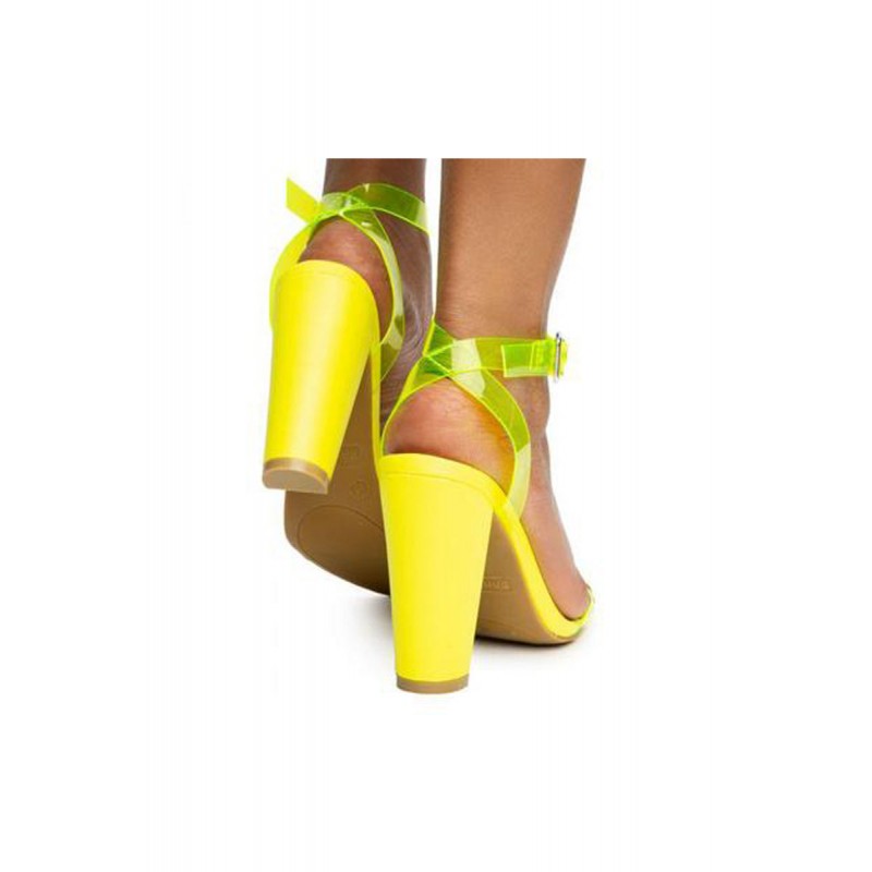 Mania41 Neon Yellow Women's Heel