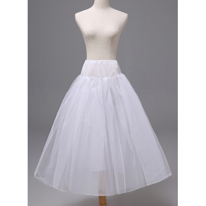 Girls Polyester 2 Tiers Petticoats