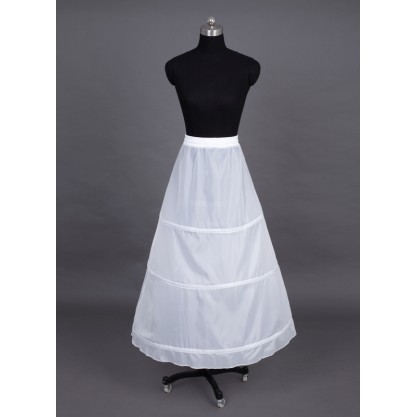 Women Nylon Tea-length 1 Tiers Petticoats