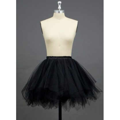 Women Tulle Netting/Polyester Short-length 3 Tiers Petticoats