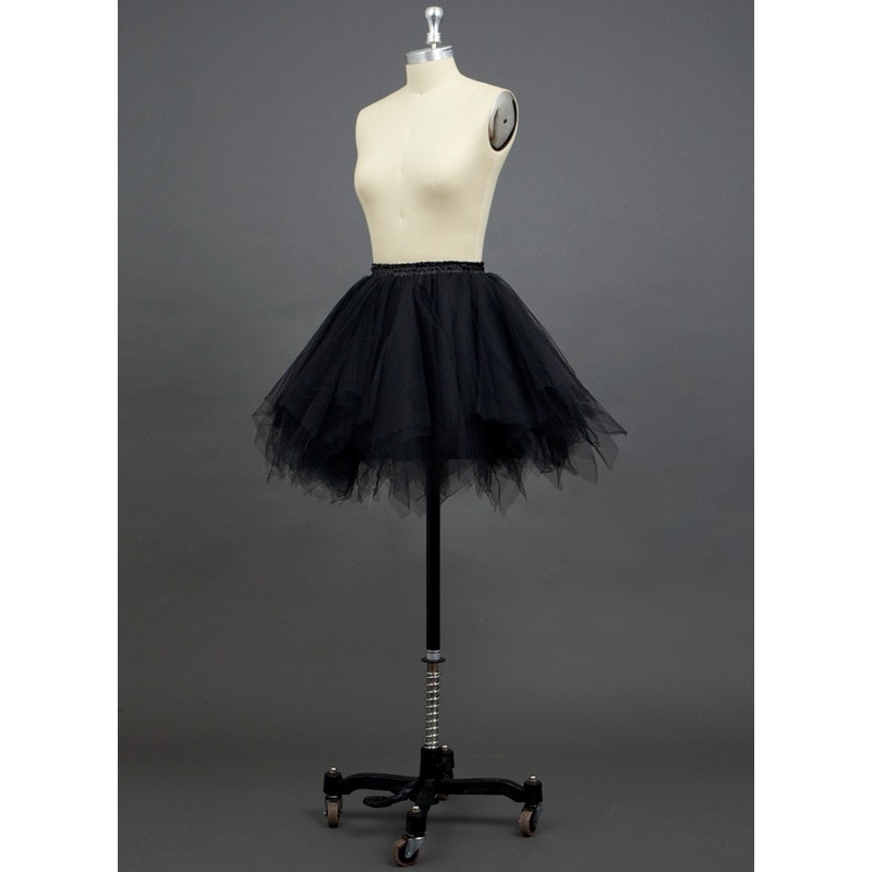 Women Tulle Netting/Polyester Short-length 3 Tiers Petticoats