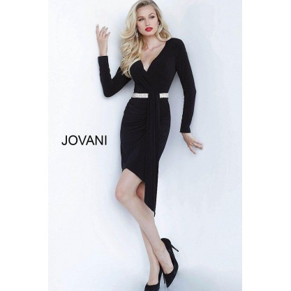 Jovani Short Cocktail Dress 68749 Black