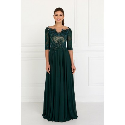Long Sleeve Mother of the Bride Dress