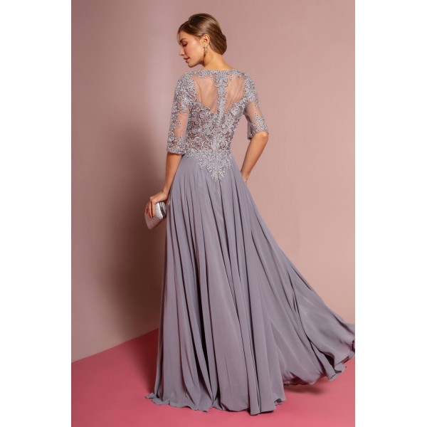 Chiffon Mother of the Bride Long Dress Formal