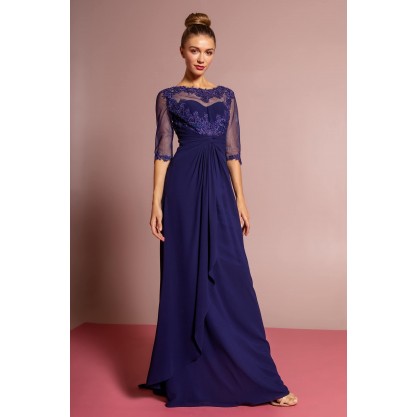 Chiffon Long Mother of the Bride Dress Formal