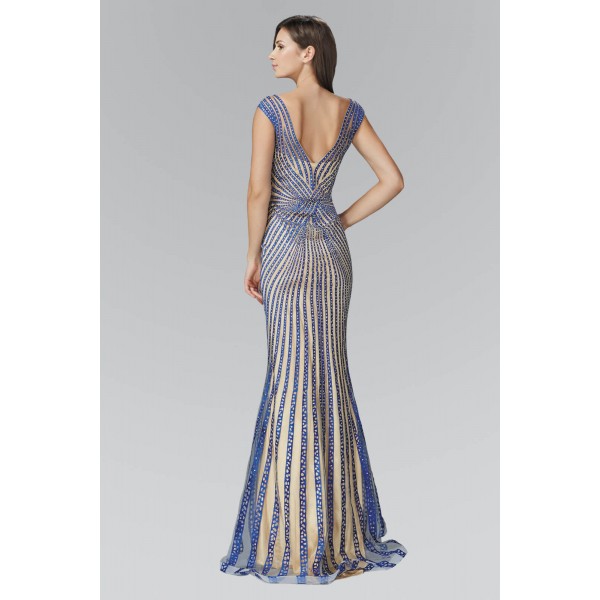 Prom Formal Beaded Dress Evening Gown