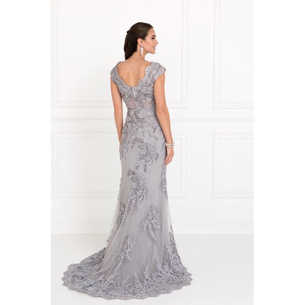 Lace Mermaid Long Prom Formal Dress