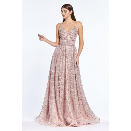 Sleeveless Long Prom Dress Evening Gown
