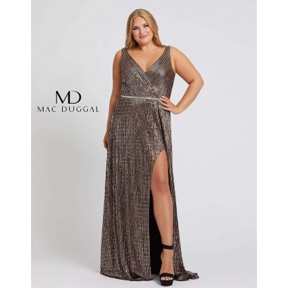 Mac Duggal Fabulouss Long Plus Size Prom Dress 48988F