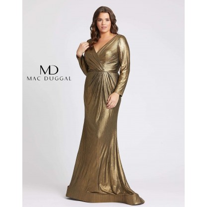 Mac Duggal Fabulouss Plus Size Long Prom Dress  49073F