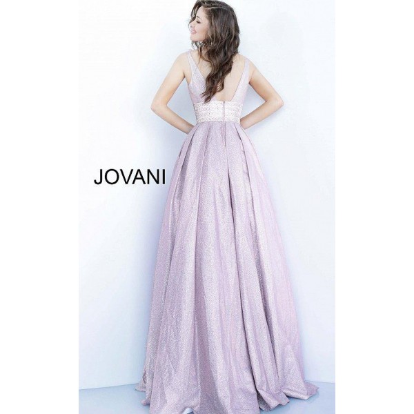 Jovani Long Metallic Prom Ball Gown 55535