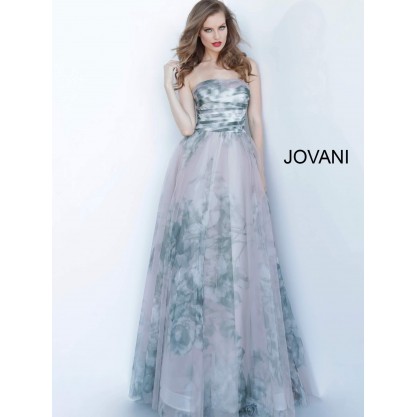 Jovani Long Formal Printed Dress 4434