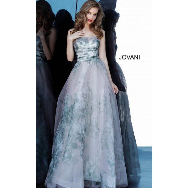 Jovani Long Formal Printed Dress 4434