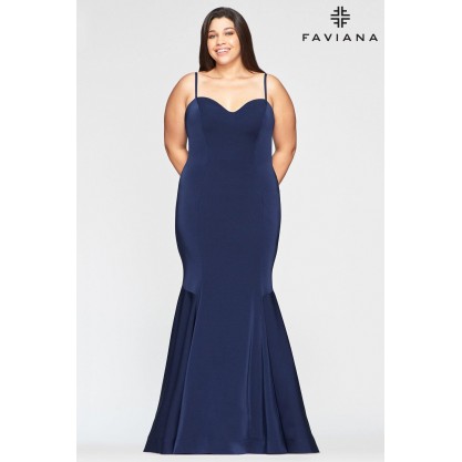 Faviana 9489 Long Formal Plus Size Prom Dress