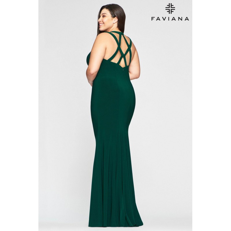 Faviana 9485 Long Formal Fitted Dress Evening Gown