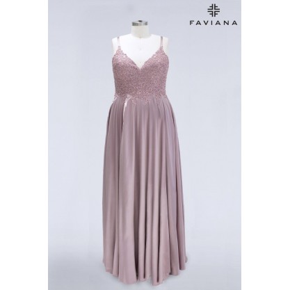 Faviana 9498 Long Formal Plus Size Prom Dress