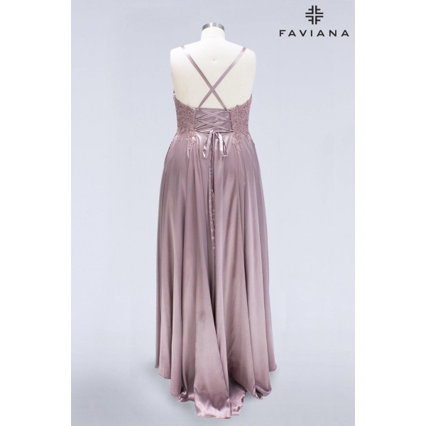 Faviana 9498 Long Formal Plus Size Prom Dress