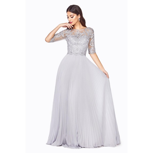 Long Formal Mother of the Bride Chiffon Dress