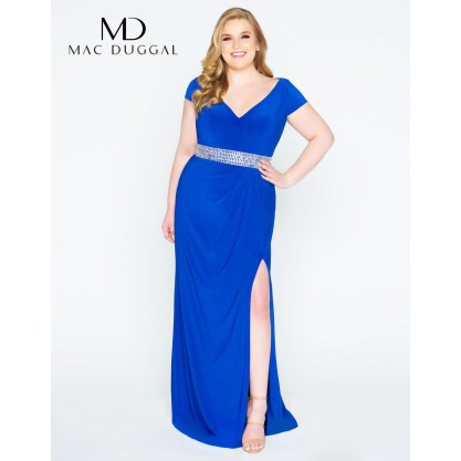 Mac Duggal Fabulouss Long Plus Size Dress 67604F