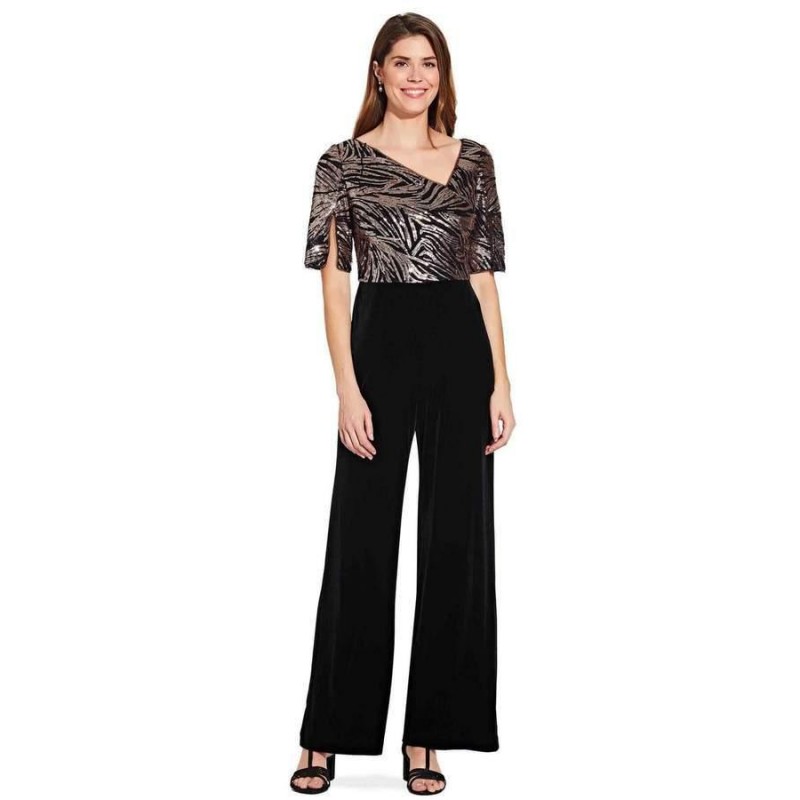 Adrianna Papell  Formal Sequins Jumpsuit AP1E206295