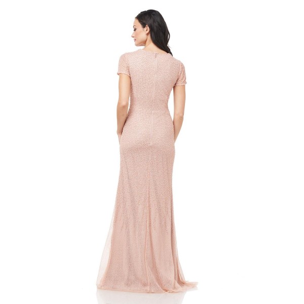 JS Collections Long Formal Short Sleeve Dress 867170