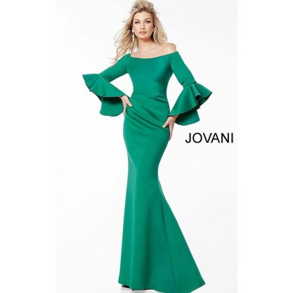 Jovani Long Formal Off Shoulder Evening Gown 59993