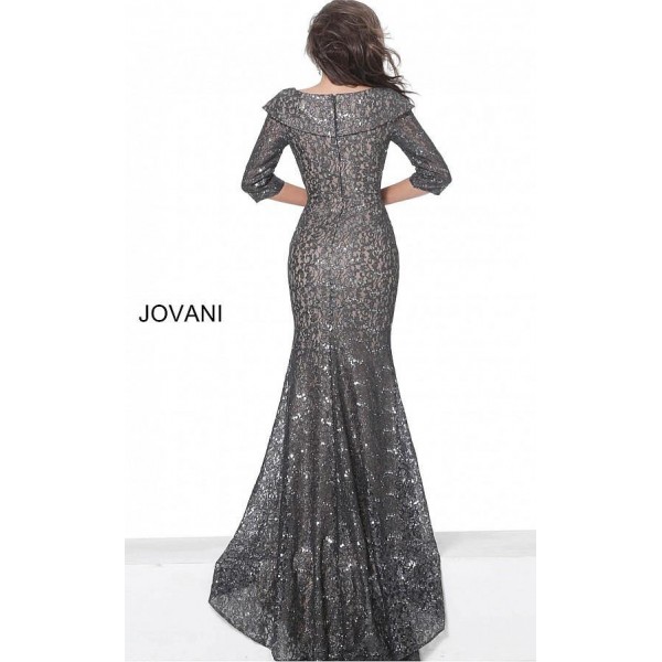 Jovani Long Long Sleeve Formal Lace Evening Gown 03426