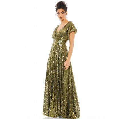 Mac Duggal Long Formal  Sequins Evening Dress 10773