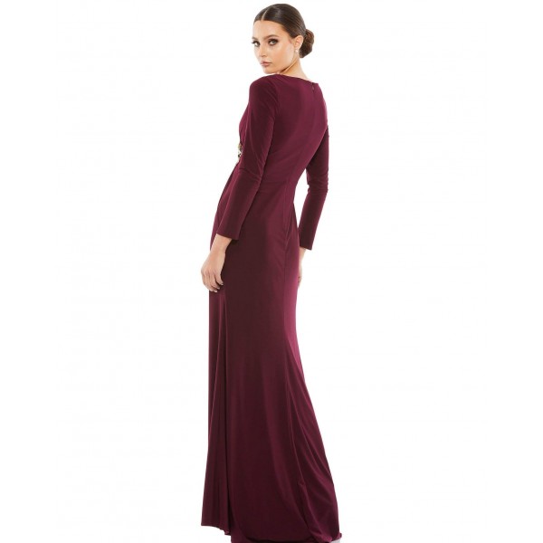 Mac Duggal Long Sleeve Formal Evening Dress 67848