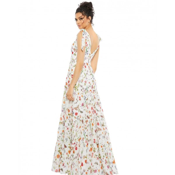 Mac Duggal Long Formal Sleeveless Floral Gown 55422
