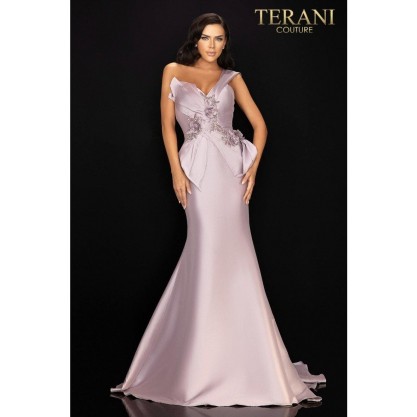 Terani Couture One Shoulder Long Formal Gown 2011M2160