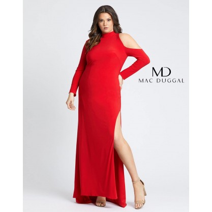 Mac Duggal Long Formal Plus Size Fitted Dress 55288