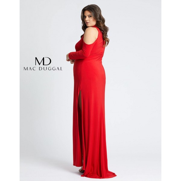 Mac Duggal Long Formal Plus Size Fitted Dress 55288