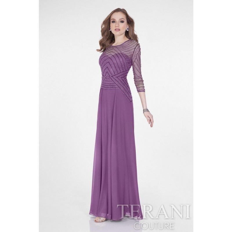 Terani Couture Long Mother Of Bride Dress  1623M1860