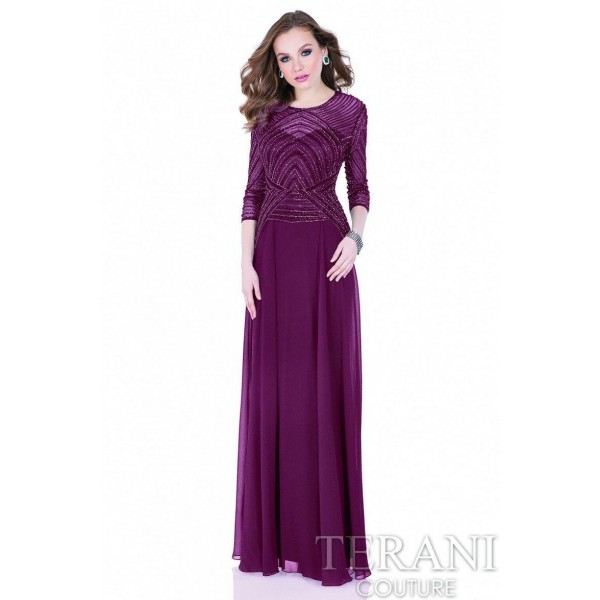 Terani Couture Long Mother Of Bride Dress  1623M1860