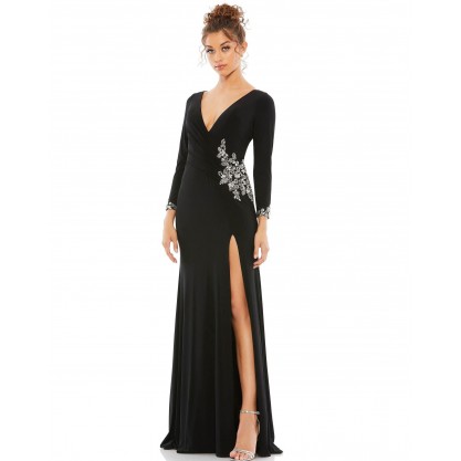 Mac Duggal Long Sleeveless Formal Evening Gown 41016