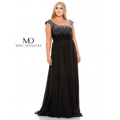 Mac Duggal Fabulouss Plus Size Long Dress 67735