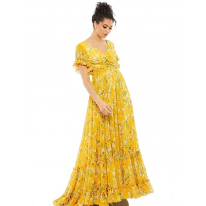 Mac Duggal Long Formal  Floral Maxi Dress 67933