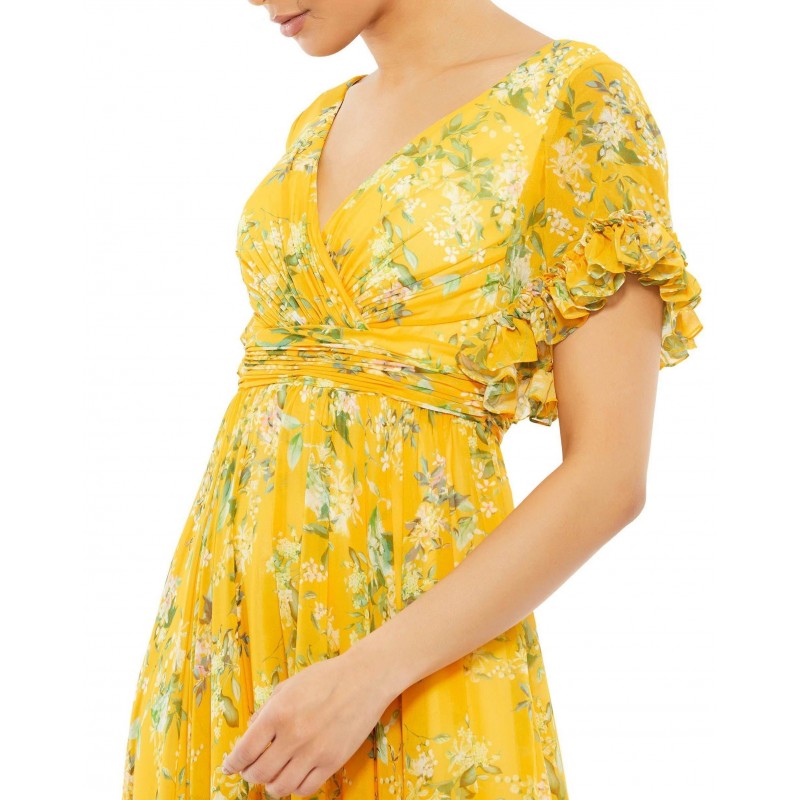 Mac Duggal Long Formal  Floral Maxi Dress 67933