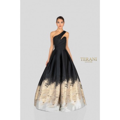 Terani Couture One Shoulder Long Ball Gown 1912E9180